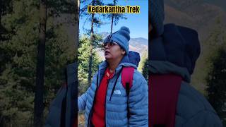 Trek Start Ho gaya 🥰 Kedarkantha Trek Part6 🥰 kedarkantha ytshorts atulvlogs [upl. by Solange]