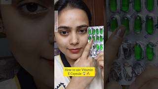 How to use Vitamin E Capsule For Dark Circles😱ytshorts viral beatytips hacks vitaminecapsule [upl. by Hillel183]