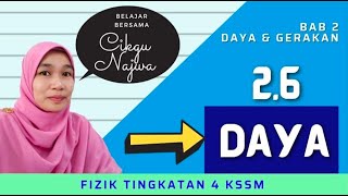 Fizik Tingkatan 4 KSSM Bab 26 Daya [upl. by Cristiona162]