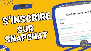 Comment sinscrire sur Snapchat et ajouter des amis [upl. by Jeralee]