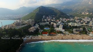 Budva Bečići Montenegro Drone Aerial Video бечичи черногория [upl. by Franklyn192]