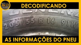 Decodificando as Informações do Pneu [upl. by Juxon]