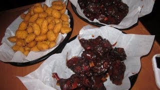 8LB PIG WINGS CHALLENGE w CORN NUGGETS [upl. by Sigfrid130]