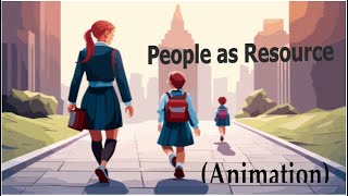 Class 9 Economics Chapter 2  People as Resource Class 9 Economics Animation CBSE  NCERT [upl. by Una113]