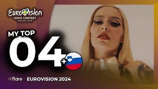 Eurovision 2024  My TOP 4 so far  🇸🇮 Slovenia [upl. by Eikin]