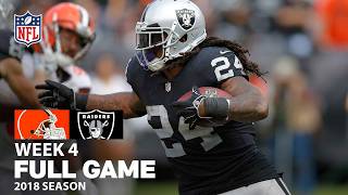 Baker Mayfields First Career Start With the Browns vs Raiders  Full Game  NFL 2018 Season Week 4 [upl. by Ahtelahs]