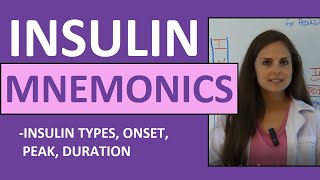 Insulin Onset Peak Duration Mnemonic Nursing  Types of Insulin Nursing NCLEX Review [upl. by Eelaras230]