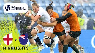 England and the Wallaroos clash for a place in the semifinals [upl. by Nekciv806]