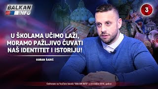 INTERVJU Goran Šarić  U školama učimo laži moramo čuvati naš identitet i istoriju 26122018 [upl. by Anialad]