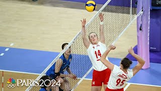 Poland holds off Japans RELENTLESS spirit in epic volleyball bout  Paris Olympics  NBC Sports [upl. by Oirramaj454]