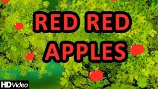 Red Red Apples  Nursery Rhymes  Learning English Preschool Rhymes For Children [upl. by Nomad]