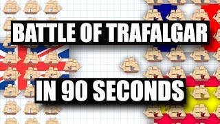 Battle of Trafalgar in 90 Seconds [upl. by Leif914]