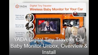 Car Baby Monitor  Yada Digital Tiny Traveler Unbox Review amp Installation [upl. by Sigvard]