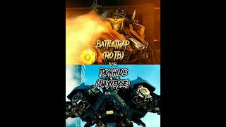 Transformers  Ironhide Bayverse vs Battletrap ROTB [upl. by Grae]