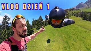 Vlog WINGSUIT  Szwajcaria  DZIEŃ 1  IDEALNY POCZĄTEK [upl. by Mullen]