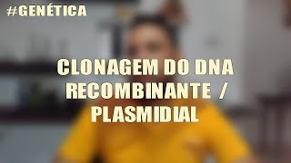 GENÉTICA  CLONAGEM DO DNA RECOMBINANTE  PLASMIDIAL [upl. by Colman]