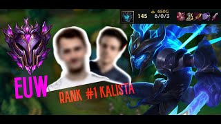 EUWDA ESPORCULARI TAŞIDIM  RANK 1 KALISTA GAMEPLAY  Kalista Dünya 1si West Yüksek Elo Analiz [upl. by Piero]