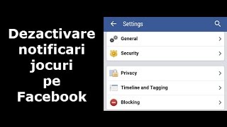 Dezactivare notificări invitații la jocuri pe Facebook [upl. by Zahavi]