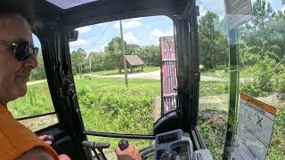 Yanmar With Rut Brush Cutter Trimming In Preparation For Davids 4th Year Passing [upl. by Turnheim]