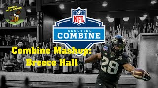 Breece Hall NFL 2022 Combine Clips and Results [upl. by Llewon]