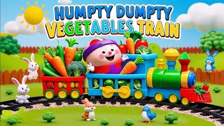 quot🎶 Humpty Dumptys Vegetable Train Adventure 🚂 Fun Nursery Rhymes for Kidsquot [upl. by Nessnaj]