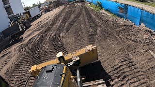 POV BRAND NEW CAT D3 DOZER WITH TOPCON GPS GRADING AND DOING SITE WORK IN MIAMI 4K [upl. by Nimzay867]