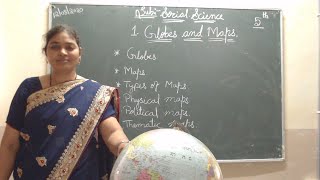 CLASS 5TH SOCIAL GLOBES AND MAPS [upl. by Rodd507]