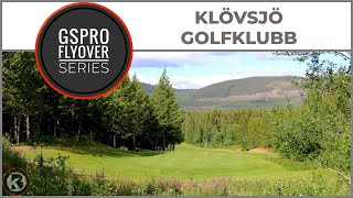 GSPro Course Flyover  Klövsjö Golfklub  Designed by Dahlis [upl. by Trini]