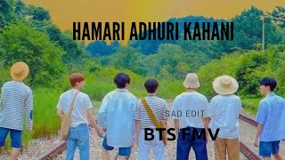 BTS Hamari adhuri kahani FMV bts btssadedit hindimix rmjinsugajhopejimintaejungkook [upl. by Dnob]