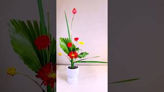 Ikebana Flower Arrangement diy flowers [upl. by Sefton]