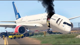 Emirates Airplane A380 Airbus Crash After a Runway Accident  GTA 5 [upl. by Velda337]