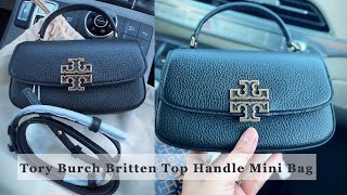 Tory Burch Britten Top Handle Handbag  Mini Top Handle Bag [upl. by Naga]