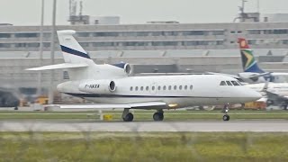 Dassault Falcon 900EX FHAXA departure at Munich Airport München Flughafen [upl. by Thapa117]