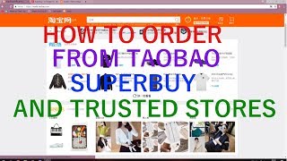 How to use Taobao Superbuy Reddit and Trusted stores [upl. by Llerral]