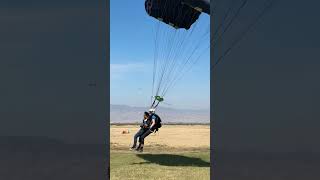 Tandem skydive landing in high winds [upl. by Doherty930]