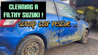 Cleaning the dirtiest car ever Suzuki swift deep clean disaster detail [upl. by Elvira345]