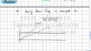 Lecture 49 Effect of opamp nonidealities contd finite gain bandwidth [upl. by Nonnahsed]