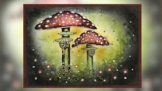 Forest Toadstools by Tracey Dutton  A Lavinia Stamps Tutorial [upl. by Goodwin92]