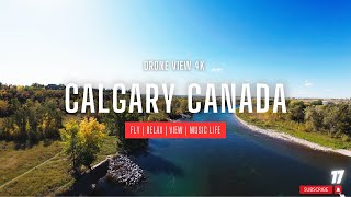 FLYING OVER CANADA 4K UHD  Relaxing Music With Stunning Beautiful Nature 4K Video Ultra HD [upl. by Aicatsan18]