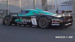 Maserati MC12 Corsa INSANE SOUND  Start and HUGE REVS [upl. by Oinegue]