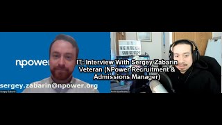 IT Interview With Sergey Zabarin Marine Veteran NPower Recruitment amp Admissions Manager [upl. by Ginsburg]