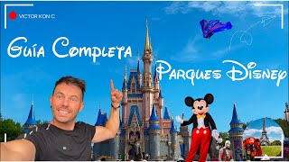 Guía Definitiva de los parques de Disney World Orlando🇺🇸 Mejores parques mejores atracciones🎢y más [upl. by Lienad]