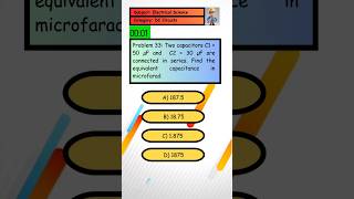 Problem 33 Two capacitors are connected in series Find the equivalent capacitance in microfarad [upl. by Laefar391]