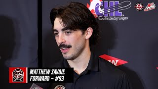 2024 Memorial Cup Media  Matthew Savoie  May 23 [upl. by Unni189]