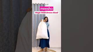 😱 Huge cute midi dress haul 😘👌🏻 Meesho mega sale mididress meesho anarkali fyp [upl. by Attesoj]