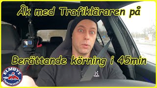 Åk med Trafikläraren på berättande körning i stadskörning 4KUHD [upl. by Llertak]