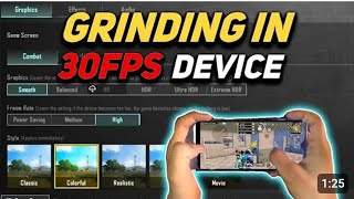 Grinding In 30 FPS Device 🥵 Low End Device Gameplay  BGMI [upl. by Victor]