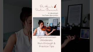 Zigeunerweisen beginning violin zigeunerweisen violintechnique shortsvideo violinpracticetip [upl. by Pollitt]