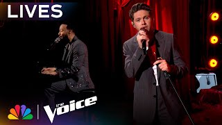 Niall Horan and John Legend Perform Nialls Hit Song quotThe Showquot  The Voice Lives  NBC [upl. by Sashenka525]