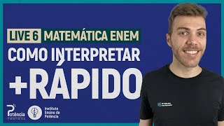 Não erre mais INTERPRETRAÇÃO em MATEMÁTICA NO ENEM AULA 6  MATEMÁTICA ENEM [upl. by Yoj]